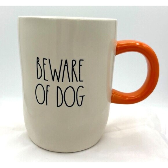 Rae Dunn Stoneware Ceramic Coffee Mug Artisan Collecton by Magenta Beware of Dog - Picture 1 of 15